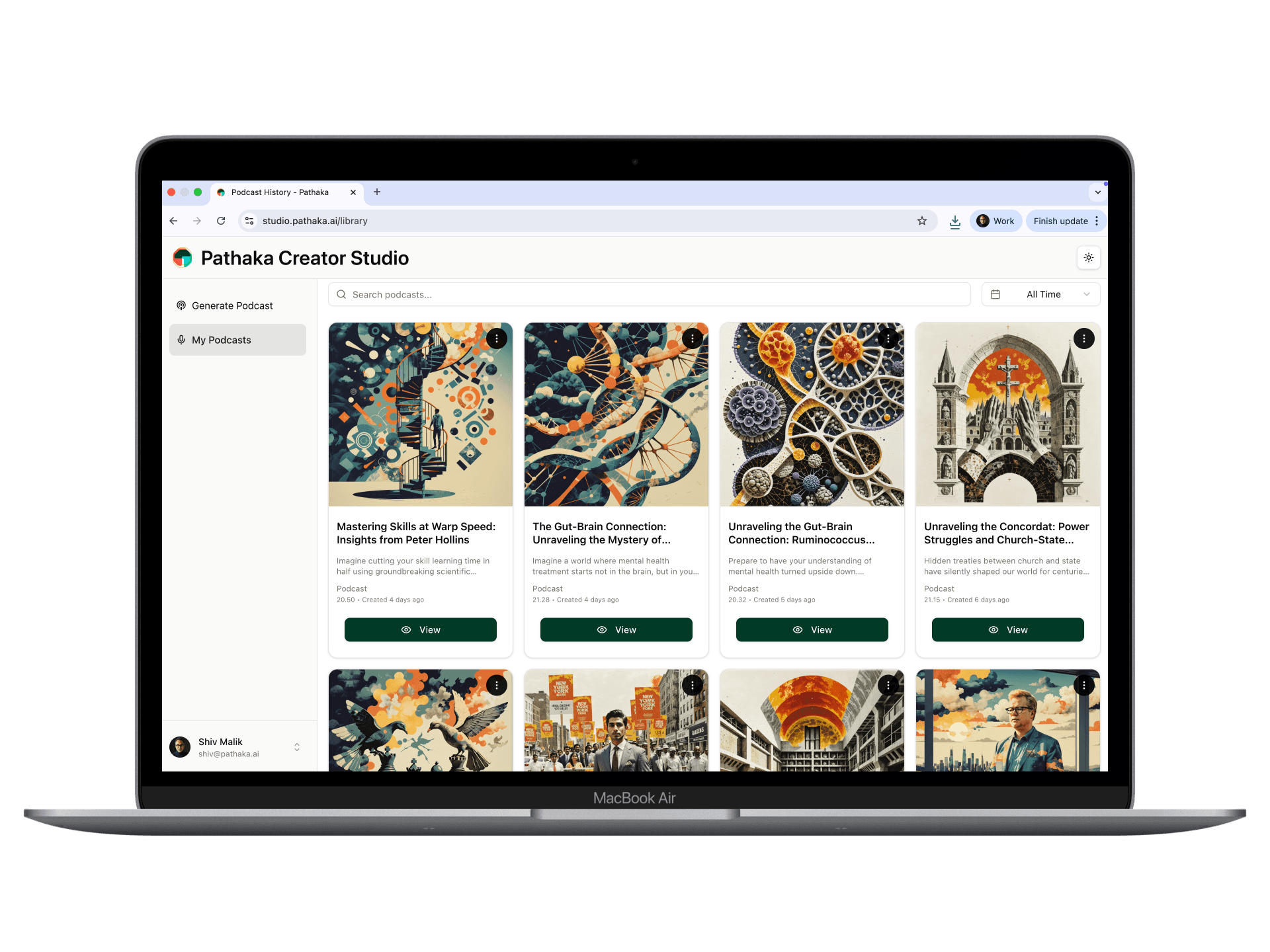 Pathaka Creator Studio Interface